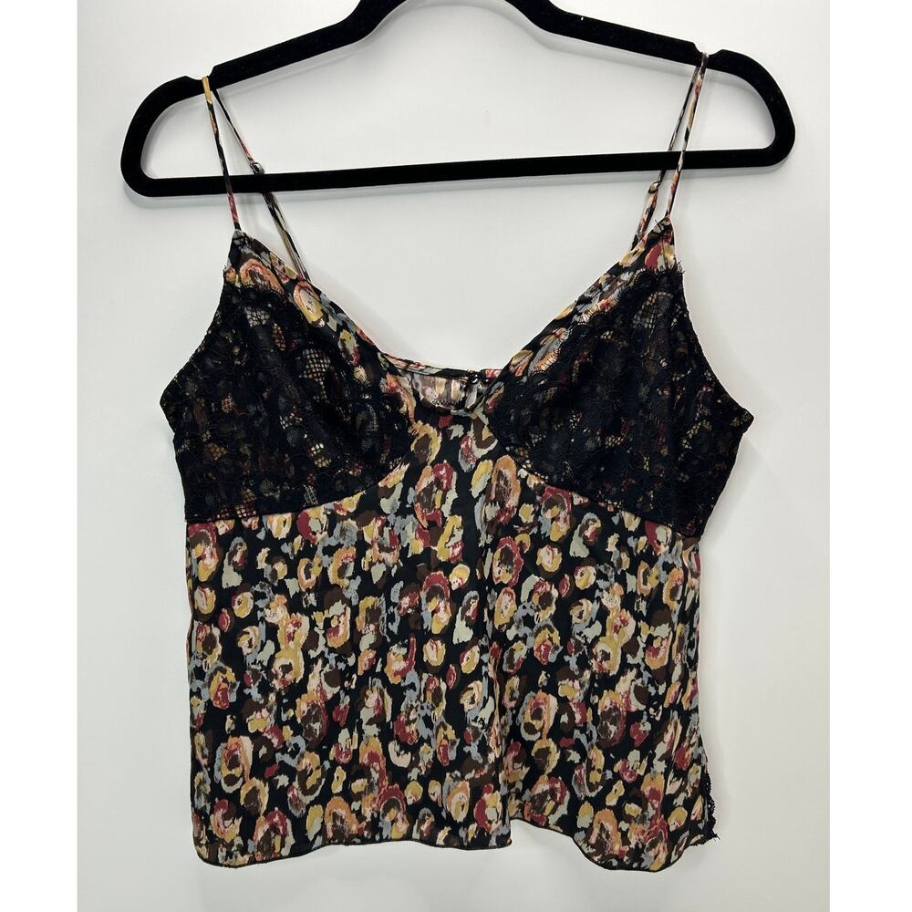Free People Little Dreams Printed Floral Lace Cami Tank Multicolored Women Small
